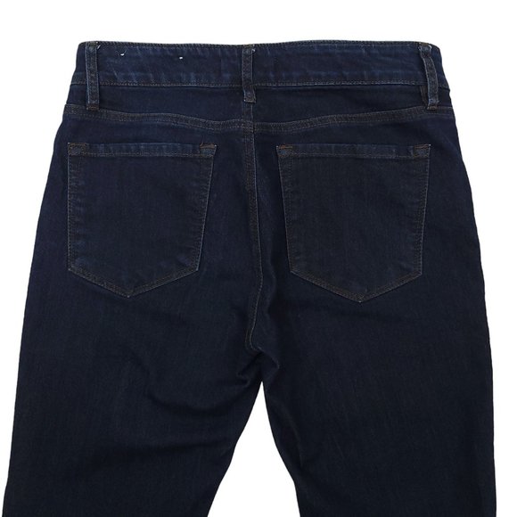 Ann Taylor Loft Curvy Skinny Denim Jeans Size 26 / 2 Low Rise Dark Wash - Picture 10 of 11